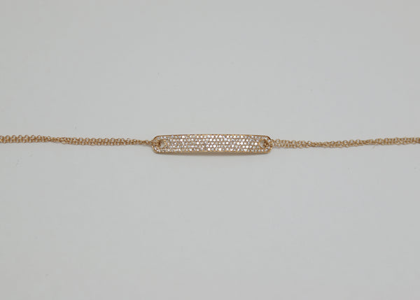 PULSERA BARRA DIAMANTES