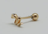 PIERCING SERPIENTE ORO